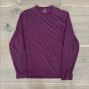 J. Crew Men's burgandy Long Sleeve Shirt